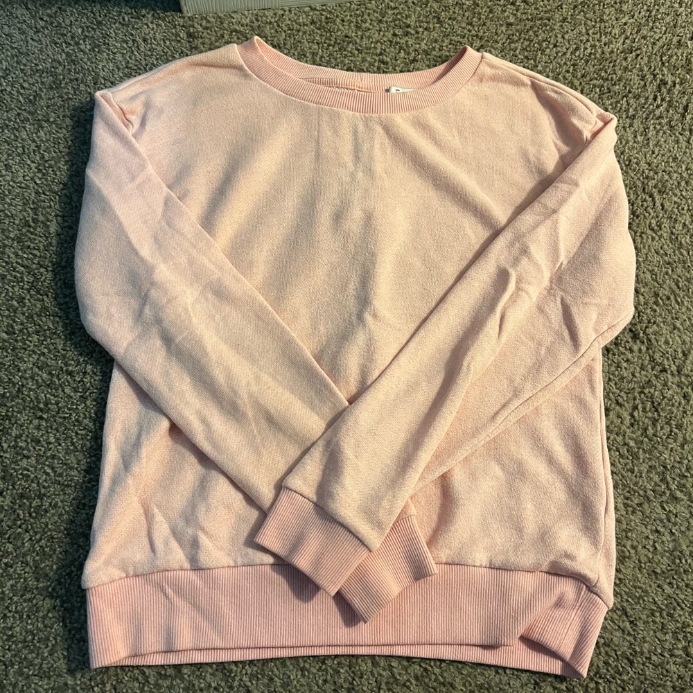 Forever 21 Light Pink Crew Neck Sweater